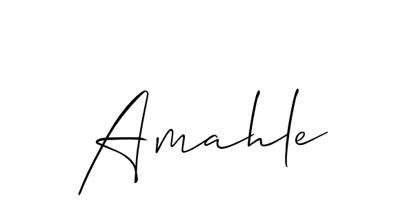 Also we have Amahle name is the best signature style. Create professional handwritten signature collection using Allison_Script autograph style. Amahle signature style 2 images and pictures png