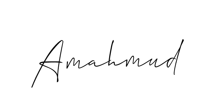 Amahmud stylish signature style. Best Handwritten Sign (Allison_Script) for my name. Handwritten Signature Collection Ideas for my name Amahmud. Amahmud signature style 2 images and pictures png