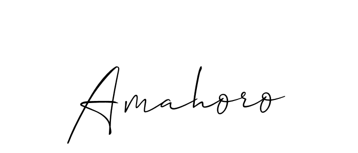 Make a short Amahoro signature style. Manage your documents anywhere anytime using Allison_Script. Create and add eSignatures, submit forms, share and send files easily. Amahoro signature style 2 images and pictures png