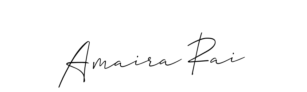 Also we have Amaira Rai name is the best signature style. Create professional handwritten signature collection using Allison_Script autograph style. Amaira Rai signature style 2 images and pictures png