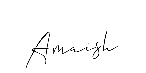 How to Draw Amaish signature style? Allison_Script is a latest design signature styles for name Amaish. Amaish signature style 2 images and pictures png