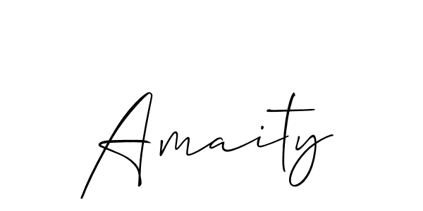 How to make Amaity name signature. Use Allison_Script style for creating short signs online. This is the latest handwritten sign. Amaity signature style 2 images and pictures png