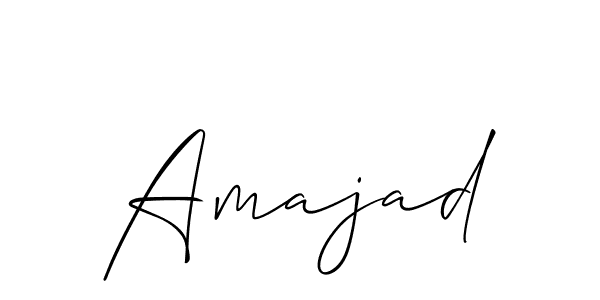 You should practise on your own different ways (Allison_Script) to write your name (Amajad) in signature. don't let someone else do it for you. Amajad signature style 2 images and pictures png