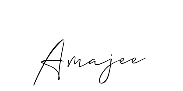 Make a beautiful signature design for name Amajee. With this signature (Allison_Script) style, you can create a handwritten signature for free. Amajee signature style 2 images and pictures png