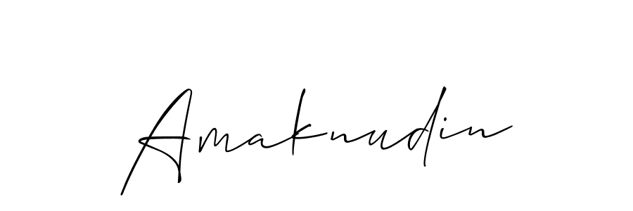 How to Draw Amaknudin signature style? Allison_Script is a latest design signature styles for name Amaknudin. Amaknudin signature style 2 images and pictures png