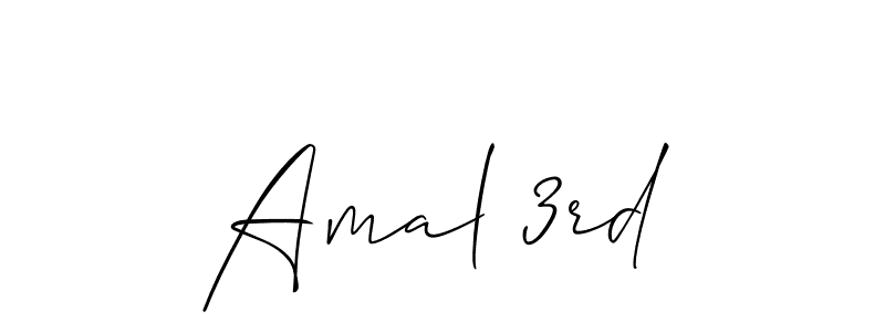 Make a beautiful signature design for name Amal 3rd. Use this online signature maker to create a handwritten signature for free. Amal 3rd signature style 2 images and pictures png