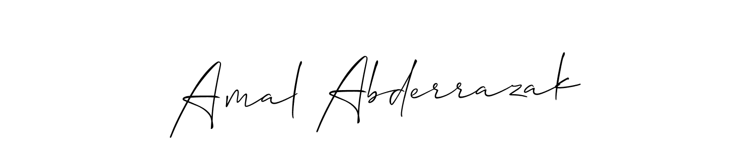 Once you've used our free online signature maker to create your best signature Allison_Script style, it's time to enjoy all of the benefits that Amal Abderrazak name signing documents. Amal Abderrazak signature style 2 images and pictures png