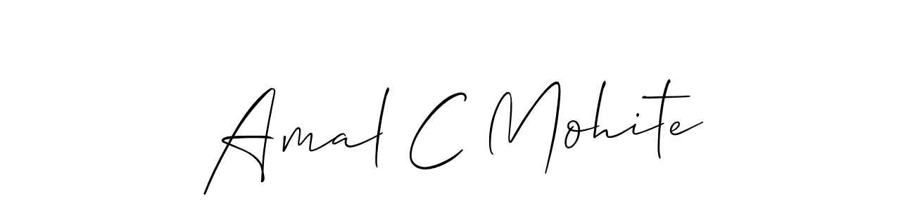 Amal C Mohite stylish signature style. Best Handwritten Sign (Allison_Script) for my name. Handwritten Signature Collection Ideas for my name Amal C Mohite. Amal C Mohite signature style 2 images and pictures png