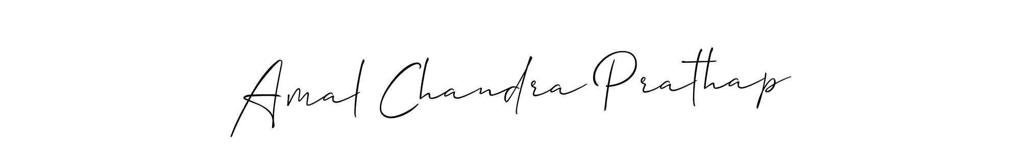 This is the best signature style for the Amal Chandra Prathap name. Also you like these signature font (Allison_Script). Mix name signature. Amal Chandra Prathap signature style 2 images and pictures png