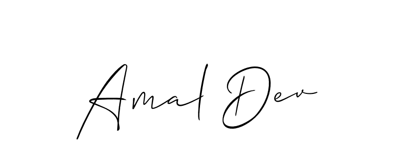 Make a beautiful signature design for name Amal Dev. Use this online signature maker to create a handwritten signature for free. Amal Dev signature style 2 images and pictures png