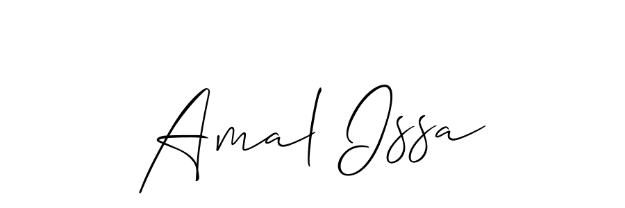 Make a beautiful signature design for name Amal Issa. With this signature (Allison_Script) style, you can create a handwritten signature for free. Amal Issa signature style 2 images and pictures png