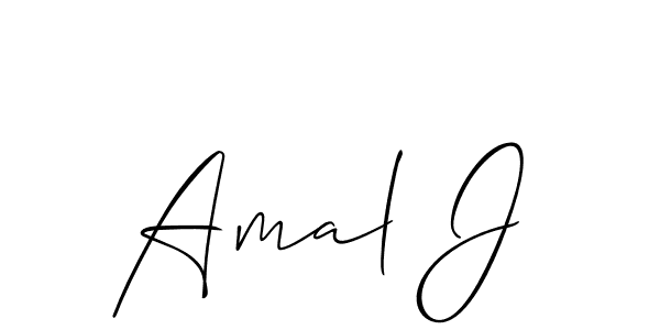 You can use this online signature creator to create a handwritten signature for the name Amal J. This is the best online autograph maker. Amal J signature style 2 images and pictures png