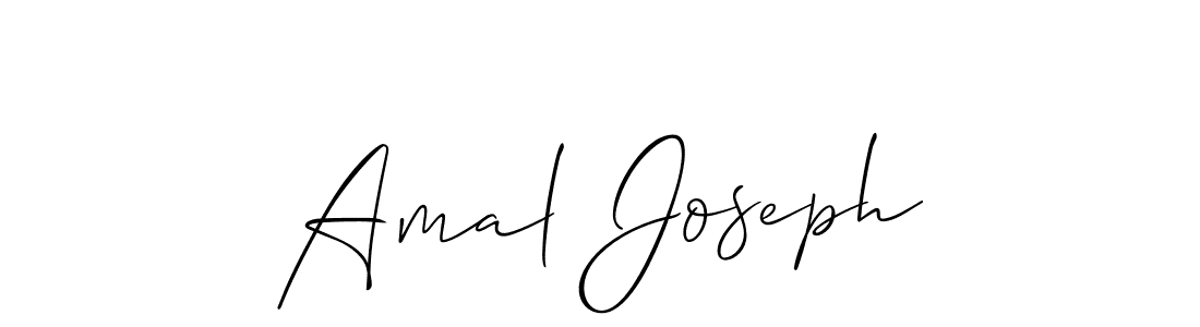 How to make Amal Joseph signature? Allison_Script is a professional autograph style. Create handwritten signature for Amal Joseph name. Amal Joseph signature style 2 images and pictures png