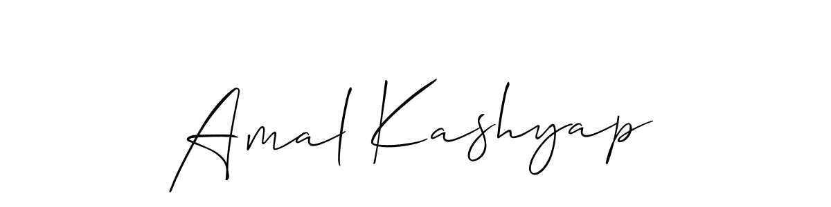 It looks lik you need a new signature style for name Amal Kashyap. Design unique handwritten (Allison_Script) signature with our free signature maker in just a few clicks. Amal Kashyap signature style 2 images and pictures png