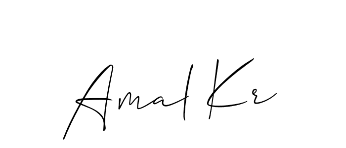 Make a short Amal Kr signature style. Manage your documents anywhere anytime using Allison_Script. Create and add eSignatures, submit forms, share and send files easily. Amal Kr signature style 2 images and pictures png