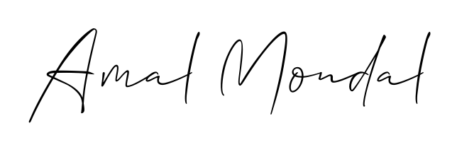 Elevate your brand with a stunning Amal Mondal eSignature. The Allison_Script style provides a balanced, flowing aesthetic for everyday signing. Amal Mondal signature style 2 images and pictures png