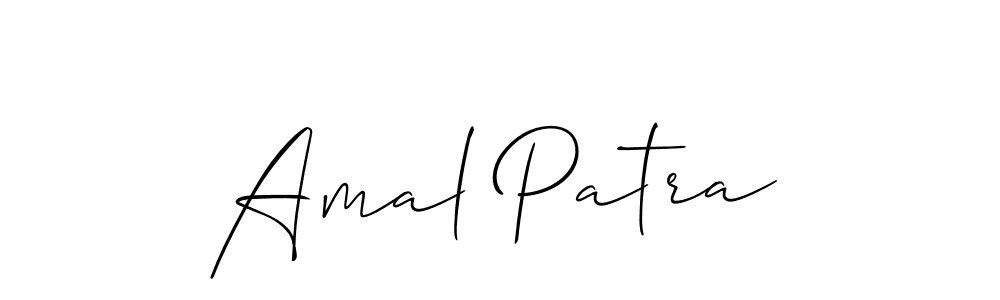Design your own signature with our free online signature maker. With this signature software, you can create a handwritten (Allison_Script) signature for name Amal Patra. Amal Patra signature style 2 images and pictures png