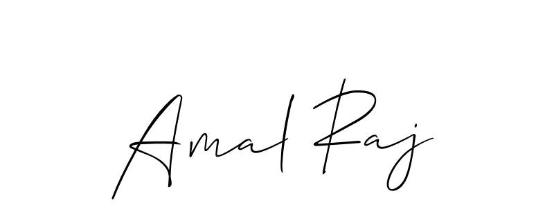 You should practise on your own different ways (Allison_Script) to write your name (Amal Raj) in signature. don't let someone else do it for you. Amal Raj signature style 2 images and pictures png