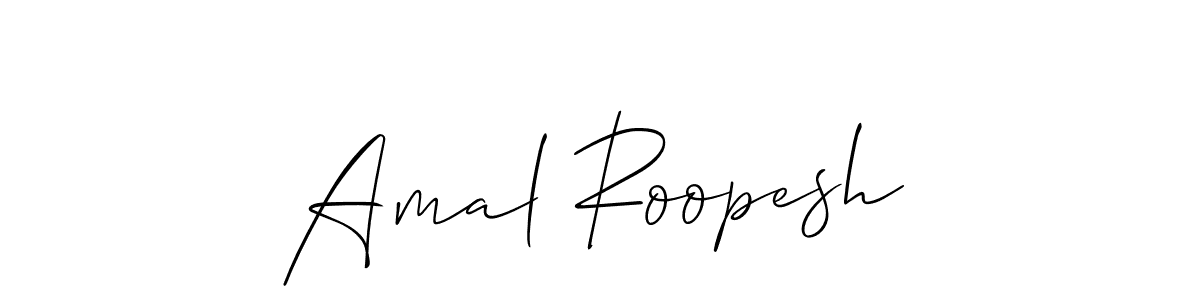 Once you've used our free online signature maker to create your best signature Allison_Script style, it's time to enjoy all of the benefits that Amal Roopesh name signing documents. Amal Roopesh signature style 2 images and pictures png