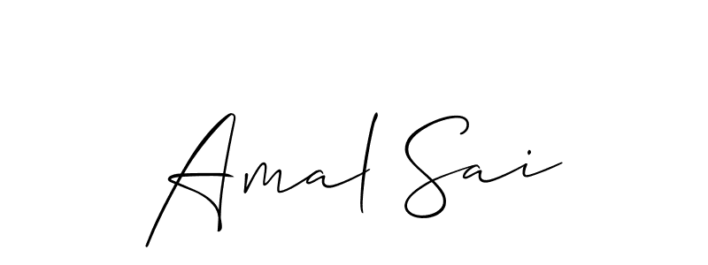 This is the best signature style for the Amal Sai name. Also you like these signature font (Allison_Script). Mix name signature. Amal Sai signature style 2 images and pictures png