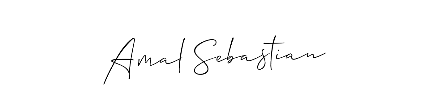 if you are searching for the best signature style for your name Amal Sebastian. so please give up your signature search. here we have designed multiple signature styles  using Allison_Script. Amal Sebastian signature style 2 images and pictures png