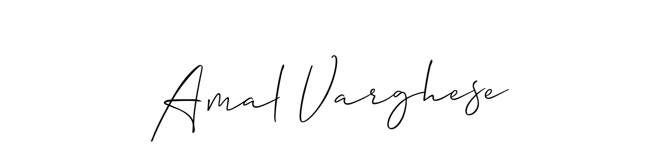 Similarly Allison_Script is the best handwritten signature design. Signature creator online .You can use it as an online autograph creator for name Amal Varghese. Amal Varghese signature style 2 images and pictures png