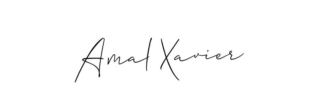 It looks lik you need a new signature style for name Amal Xavier. Design unique handwritten (Allison_Script) signature with our free signature maker in just a few clicks. Amal Xavier signature style 2 images and pictures png