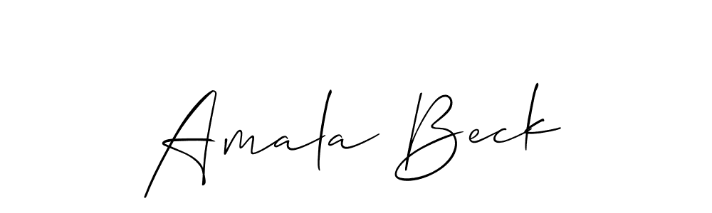 Here are the top 10 professional signature styles for the name Amala Beck. These are the best autograph styles you can use for your name. Amala Beck signature style 2 images and pictures png