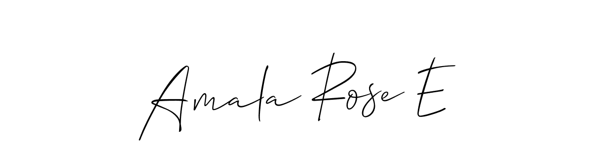 How to make Amala Rose E signature? Allison_Script is a professional autograph style. Create handwritten signature for Amala Rose E name. Amala Rose E signature style 2 images and pictures png
