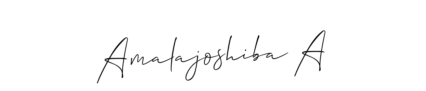 You can use this online signature creator to create a handwritten signature for the name Amalajoshiba A. This is the best online autograph maker. Amalajoshiba A signature style 2 images and pictures png