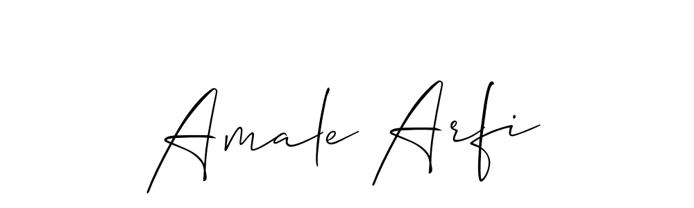 Similarly Allison_Script is the best handwritten signature design. Signature creator online .You can use it as an online autograph creator for name Amale Arfi. Amale Arfi signature style 2 images and pictures png