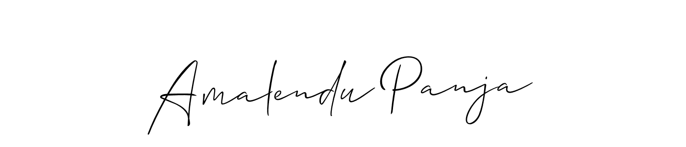 Make a beautiful signature design for name Amalendu Panja. With this signature (Allison_Script) style, you can create a handwritten signature for free. Amalendu Panja signature style 2 images and pictures png