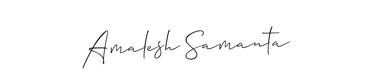 Amalesh Samanta stylish signature style. Best Handwritten Sign (Allison_Script) for my name. Handwritten Signature Collection Ideas for my name Amalesh Samanta. Amalesh Samanta signature style 2 images and pictures png