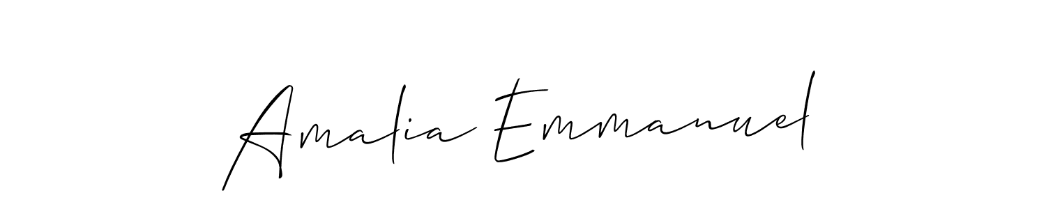 Amalia Emmanuel stylish signature style. Best Handwritten Sign (Allison_Script) for my name. Handwritten Signature Collection Ideas for my name Amalia Emmanuel. Amalia Emmanuel signature style 2 images and pictures png