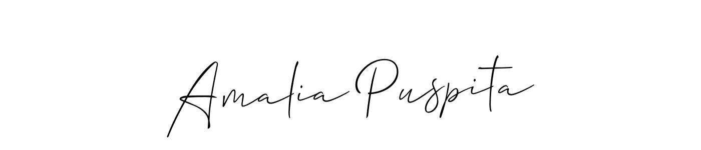 You can use this online signature creator to create a handwritten signature for the name Amalia Puspita. This is the best online autograph maker. Amalia Puspita signature style 2 images and pictures png