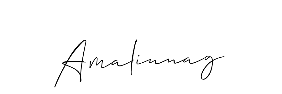 How to make Amalinnag name signature. Use Allison_Script style for creating short signs online. This is the latest handwritten sign. Amalinnag signature style 2 images and pictures png