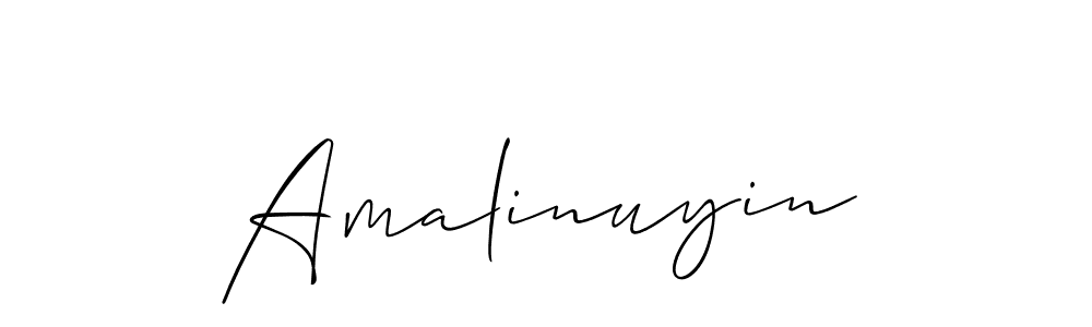 It looks lik you need a new signature style for name Amalinuyin. Design unique handwritten (Allison_Script) signature with our free signature maker in just a few clicks. Amalinuyin signature style 2 images and pictures png