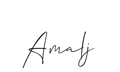 Also we have Amalj name is the best signature style. Create professional handwritten signature collection using Allison_Script autograph style. Amalj signature style 2 images and pictures png