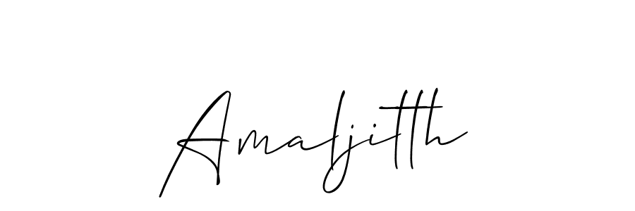 Also You can easily find your signature by using the search form. We will create Amaljitth name handwritten signature images for you free of cost using Allison_Script sign style. Amaljitth signature style 2 images and pictures png