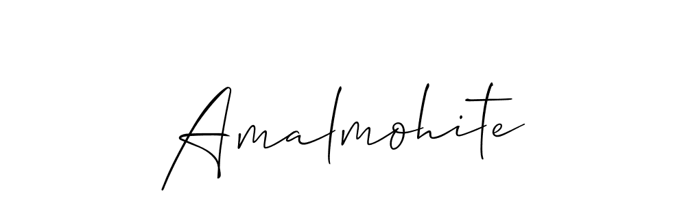 It looks lik you need a new signature style for name Amalmohite. Design unique handwritten (Allison_Script) signature with our free signature maker in just a few clicks. Amalmohite signature style 2 images and pictures png