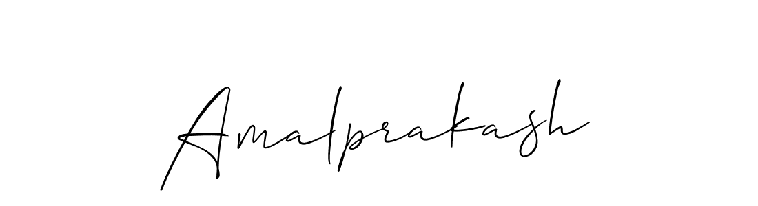Use a signature maker to create a handwritten signature online. With this signature software, you can design (Allison_Script) your own signature for name Amalprakash. Amalprakash signature style 2 images and pictures png