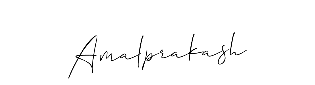 Use a signature maker to create a handwritten signature online. With this signature software, you can design (Allison_Script) your own signature for name Amalprakash. Amalprakash signature style 2 images and pictures png