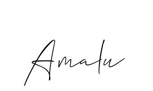 Make a beautiful signature design for name Amalu. Use this online signature maker to create a handwritten signature for free. Amalu signature style 2 images and pictures png
