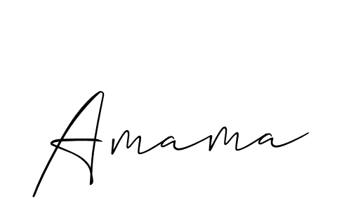 Also we have Amama name is the best signature style. Create professional handwritten signature collection using Allison_Script autograph style. Amama signature style 2 images and pictures png
