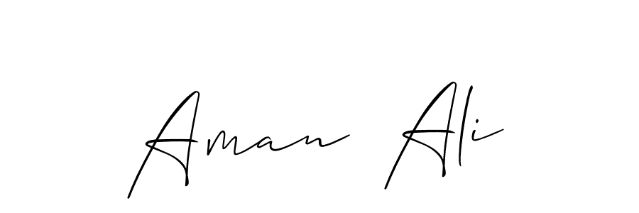 It looks lik you need a new signature style for name Aman  Ali. Design unique handwritten (Allison_Script) signature with our free signature maker in just a few clicks. Aman  Ali signature style 2 images and pictures png