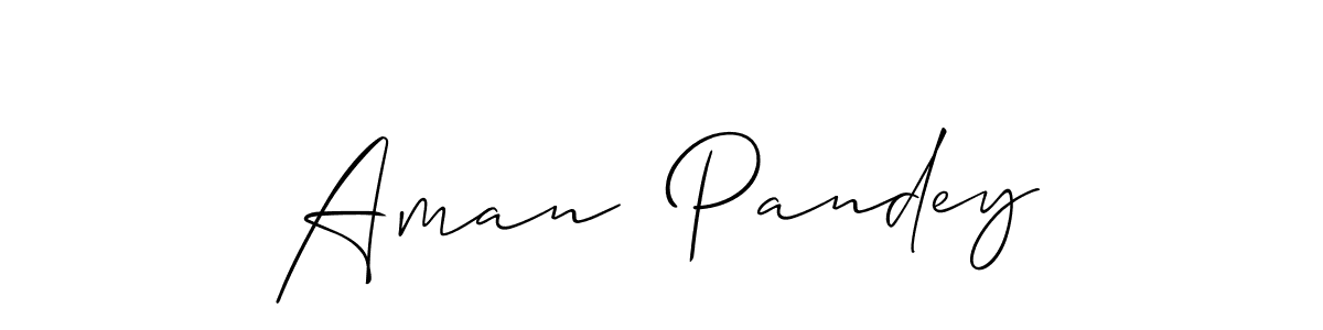 Also we have Aman  Pandey name is the best signature style. Create professional handwritten signature collection using Allison_Script autograph style. Aman  Pandey signature style 2 images and pictures png
