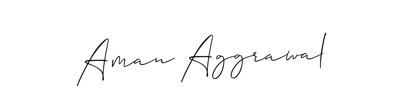 Aman Aggrawal stylish signature style. Best Handwritten Sign (Allison_Script) for my name. Handwritten Signature Collection Ideas for my name Aman Aggrawal. Aman Aggrawal signature style 2 images and pictures png