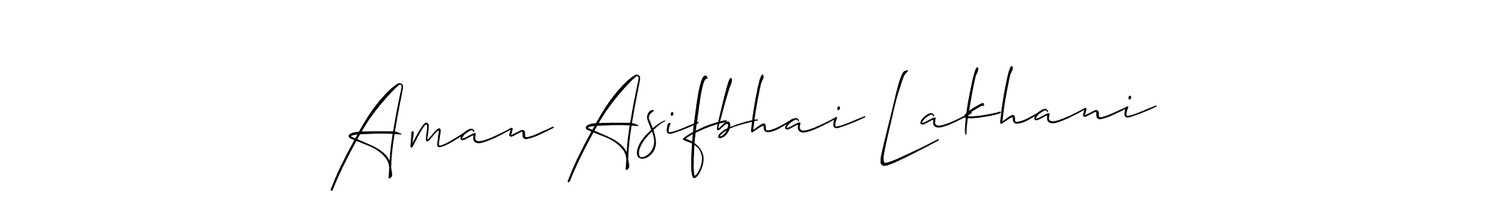 You can use this online signature creator to create a handwritten signature for the name Aman Asifbhai Lakhani. This is the best online autograph maker. Aman Asifbhai Lakhani signature style 2 images and pictures png