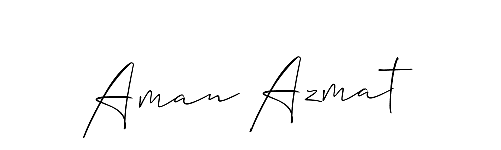 Best and Professional Signature Style for Aman Azmat. Allison_Script Best Signature Style Collection. Aman Azmat signature style 2 images and pictures png