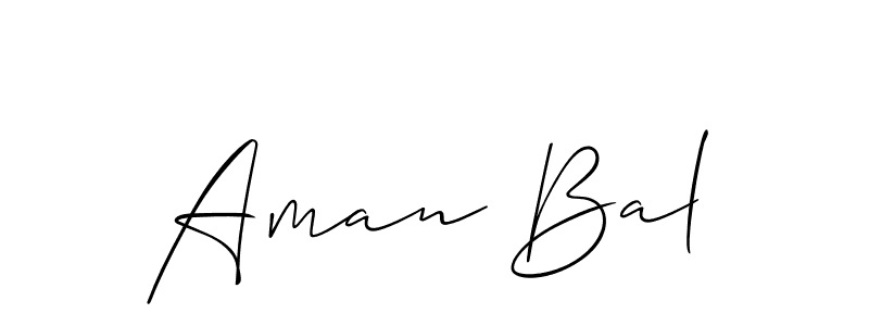 Check out images of Autograph of Aman Bal name. Actor Aman Bal Signature Style. Allison_Script is a professional sign style online. Aman Bal signature style 2 images and pictures png